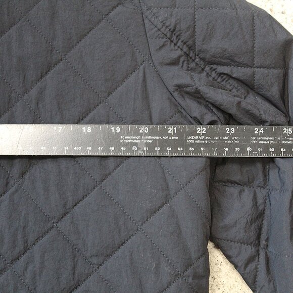 Levis Bomber Jacket Full Zip Up Long Sleeve Pockets Cotton Black Large Preowned - Picture 8 of 9